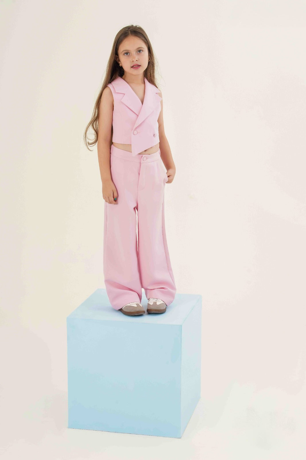 Modern Chic Asymmetric Vest & Wide-Leg Pant Set