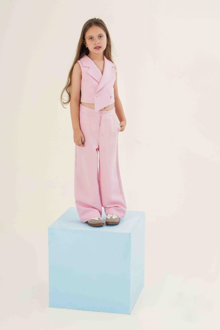 Modern Chic Asymmetric Vest & Wide-Leg Pant Set