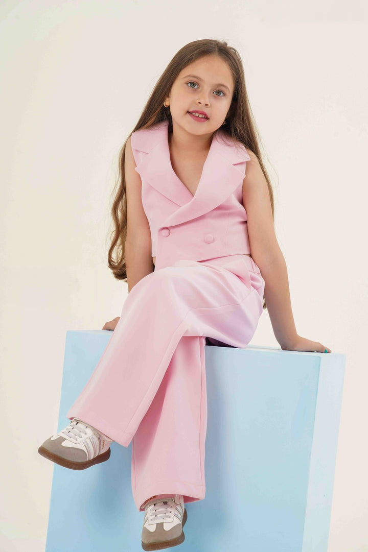Modern Chic Asymmetric Vest & Wide-Leg Pant Set