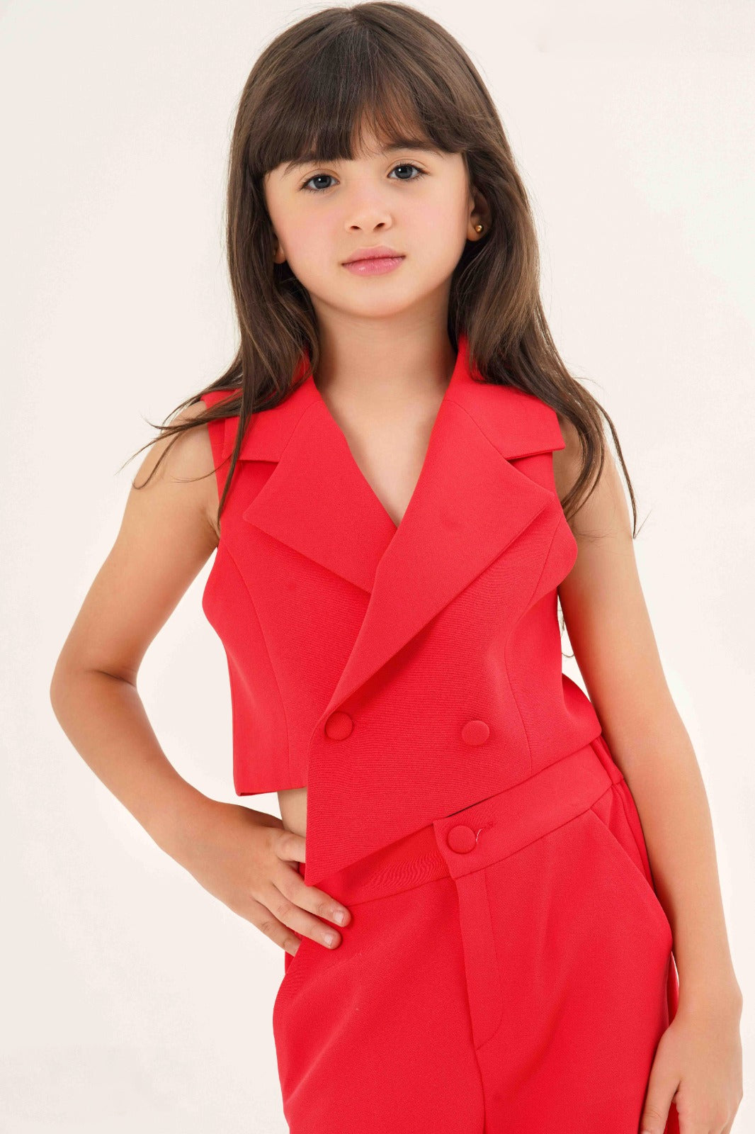 Modern Chic Asymmetric Vest & Wide-Leg Pant Set