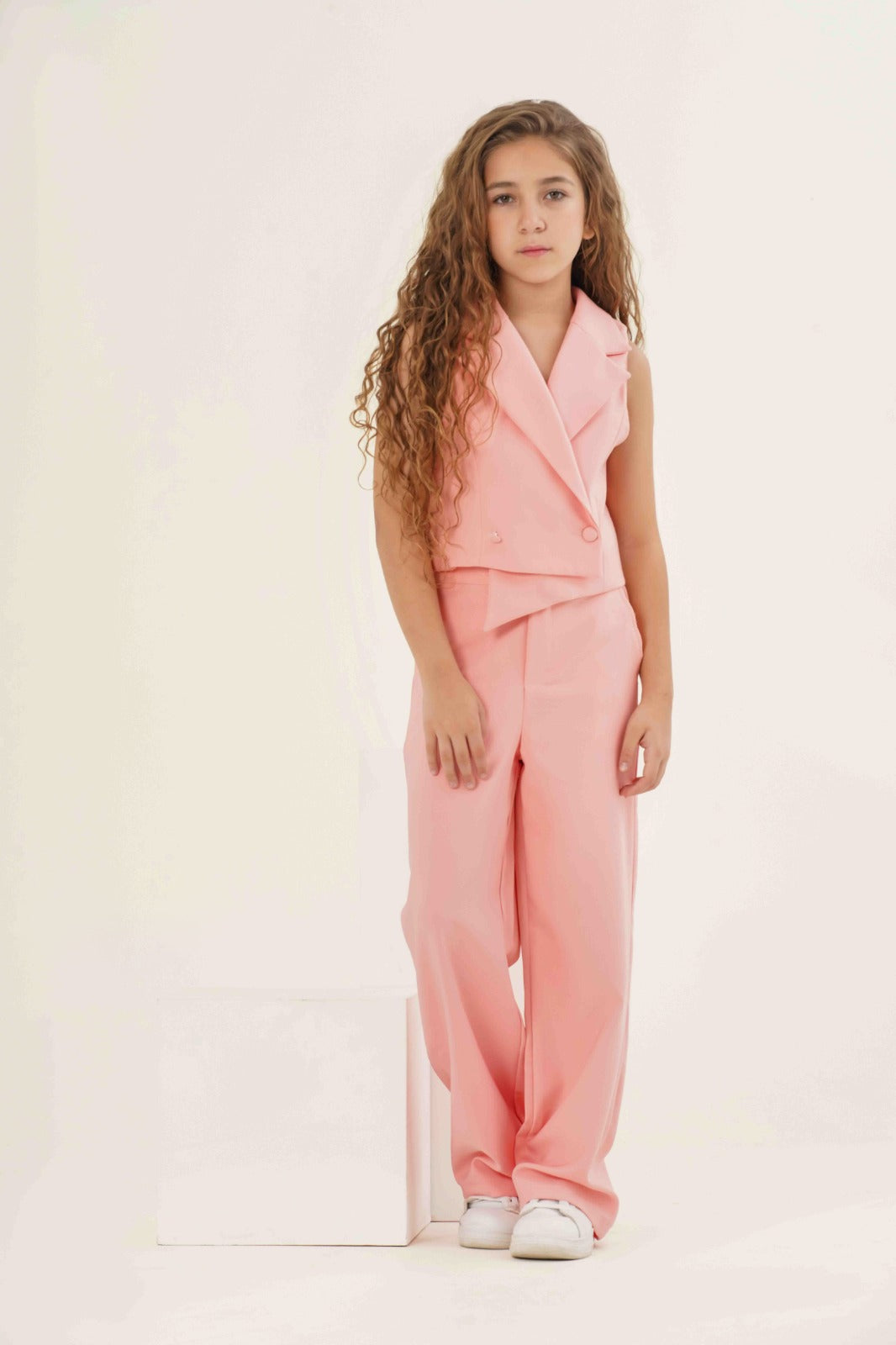Modern Chic Asymmetric Vest & Wide-Leg Pant Set