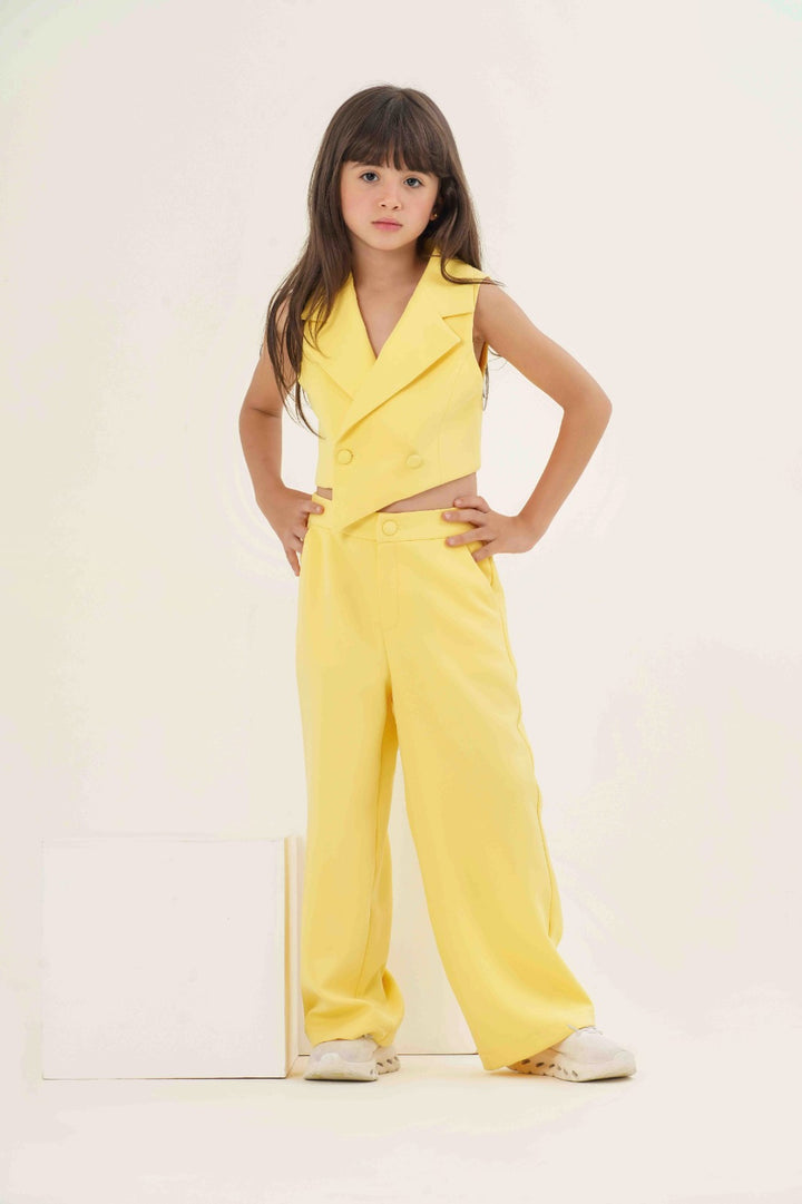 Modern Chic Asymmetric Vest & Wide-Leg Pant Set