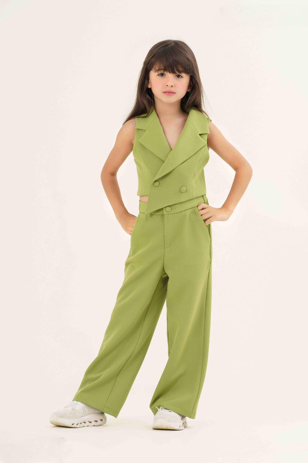 Modern Chic Asymmetric Vest & Wide-Leg Pant Set