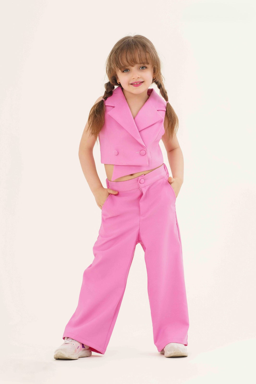 Modern Chic Asymmetric Vest & Wide-Leg Pant Set