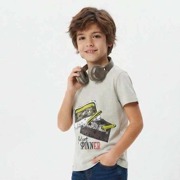 Boys' Cassette Graphic T-Shirt