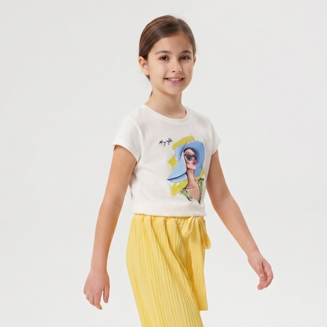 Summer Vibes Pop Art Girl's T-Shirt