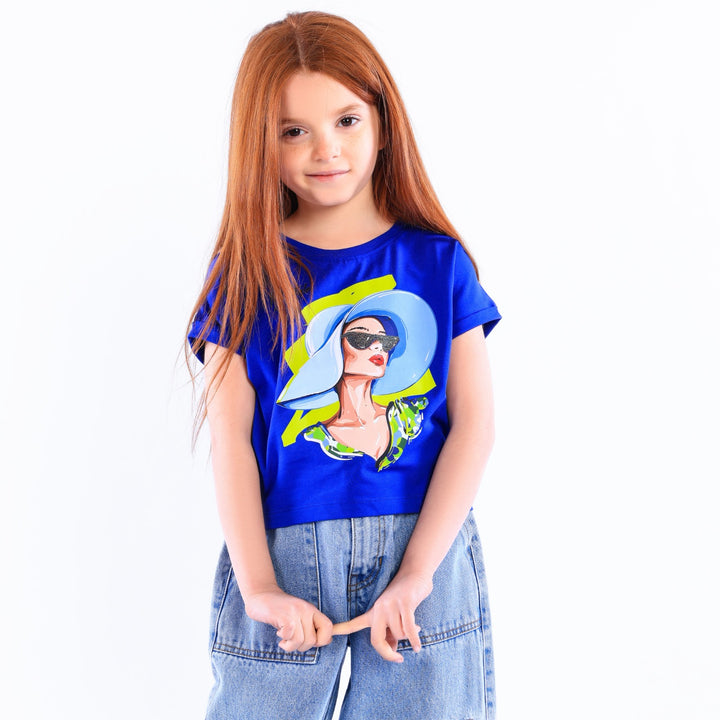 Summer Vibes Pop Art Girl's T-Shirt