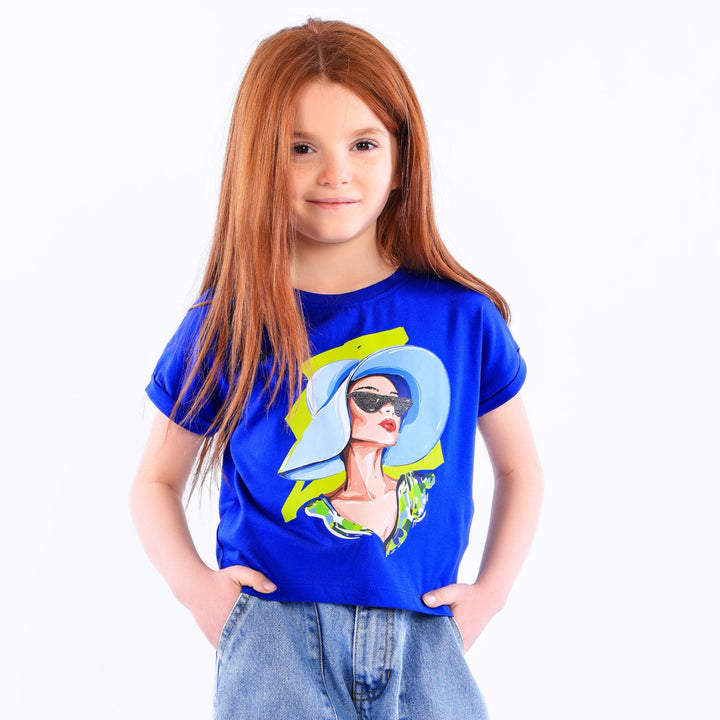 Summer Vibes Pop Art Girl's T-Shirt