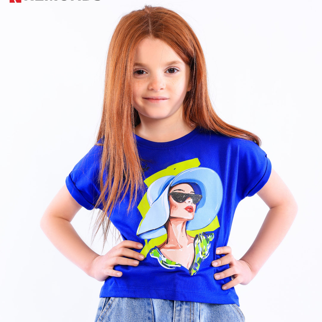Summer Vibes Pop Art Girl's T-Shirt