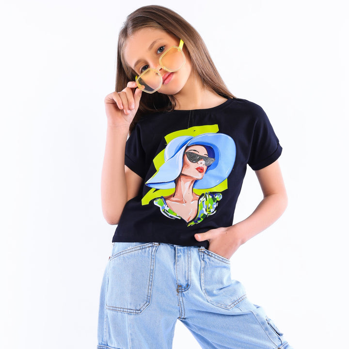 Summer Vibes Pop Art Girl's T-Shirt