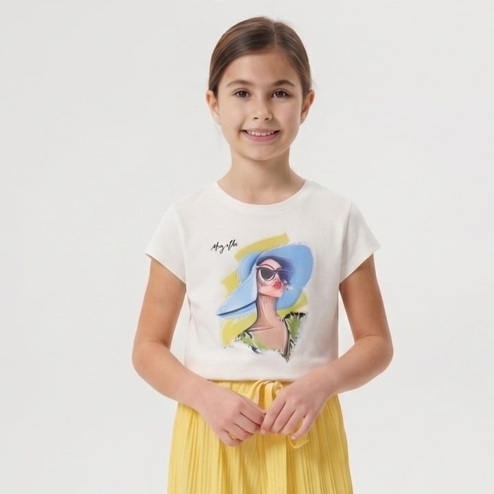 Summer Vibes Pop Art Girl's T-Shirt