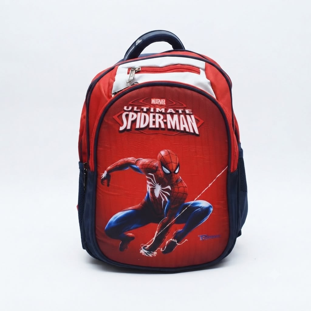 Marvel Ultimate Spider-Man Action School Backpack - Red & Blue
