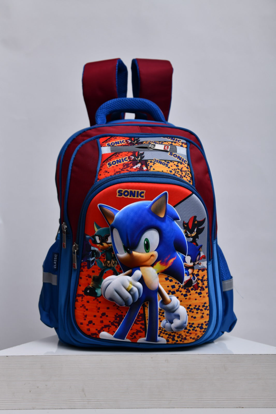 Sonic the Hedgehog & Friends 3D Hard Shell Kids' School Backpack