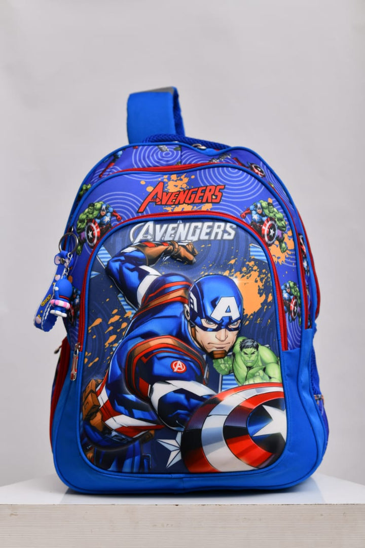 Marvel Avengers Captain America 3D Embossed School Backpack