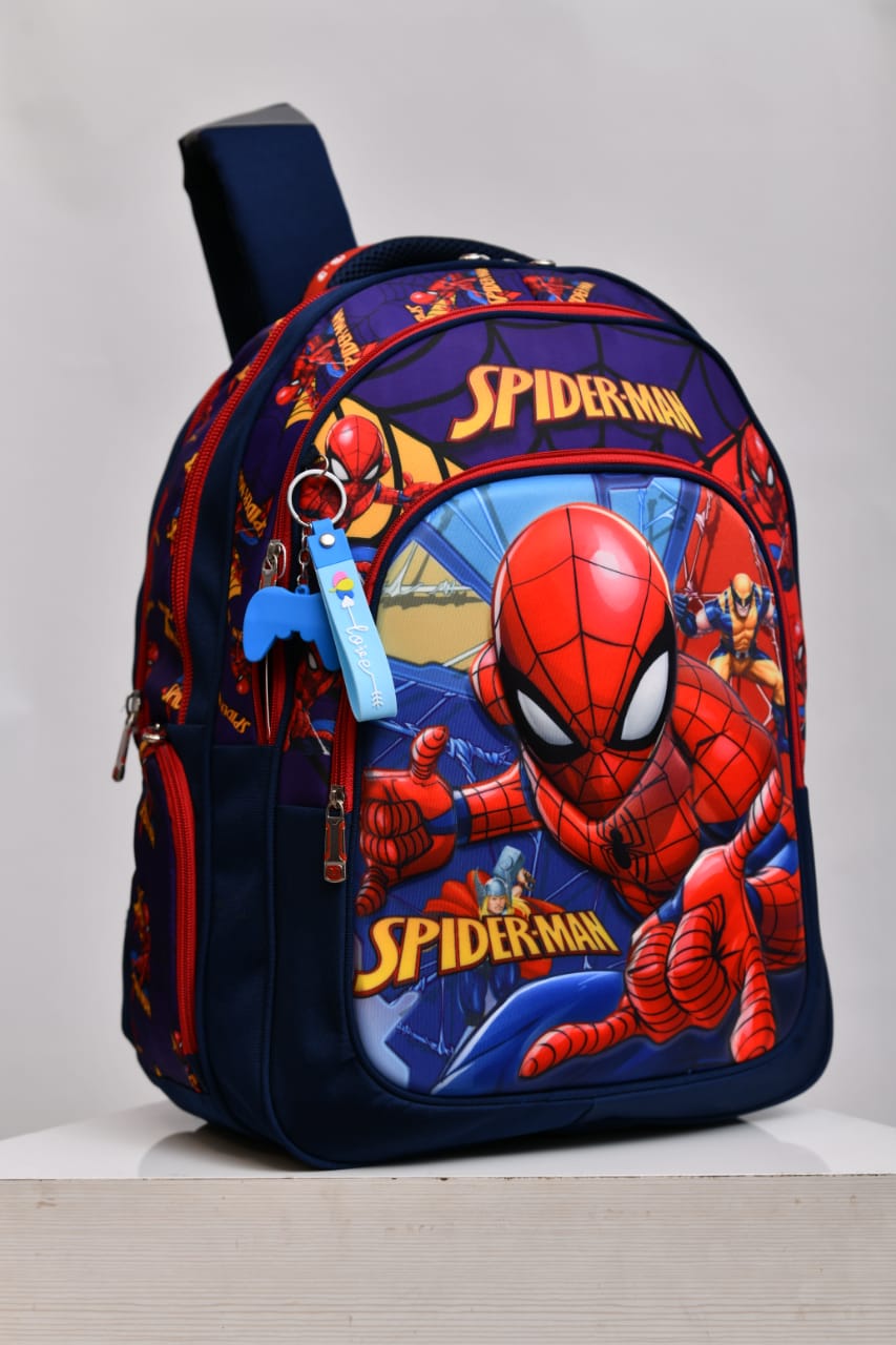 Spider-Man & Superhero 3D Embossed School Backpack