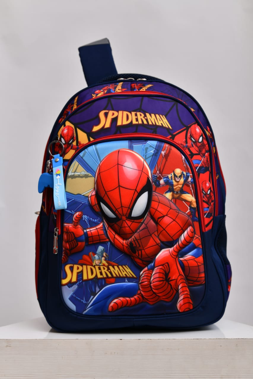 Spider-Man & Superhero 3D Embossed School Backpack