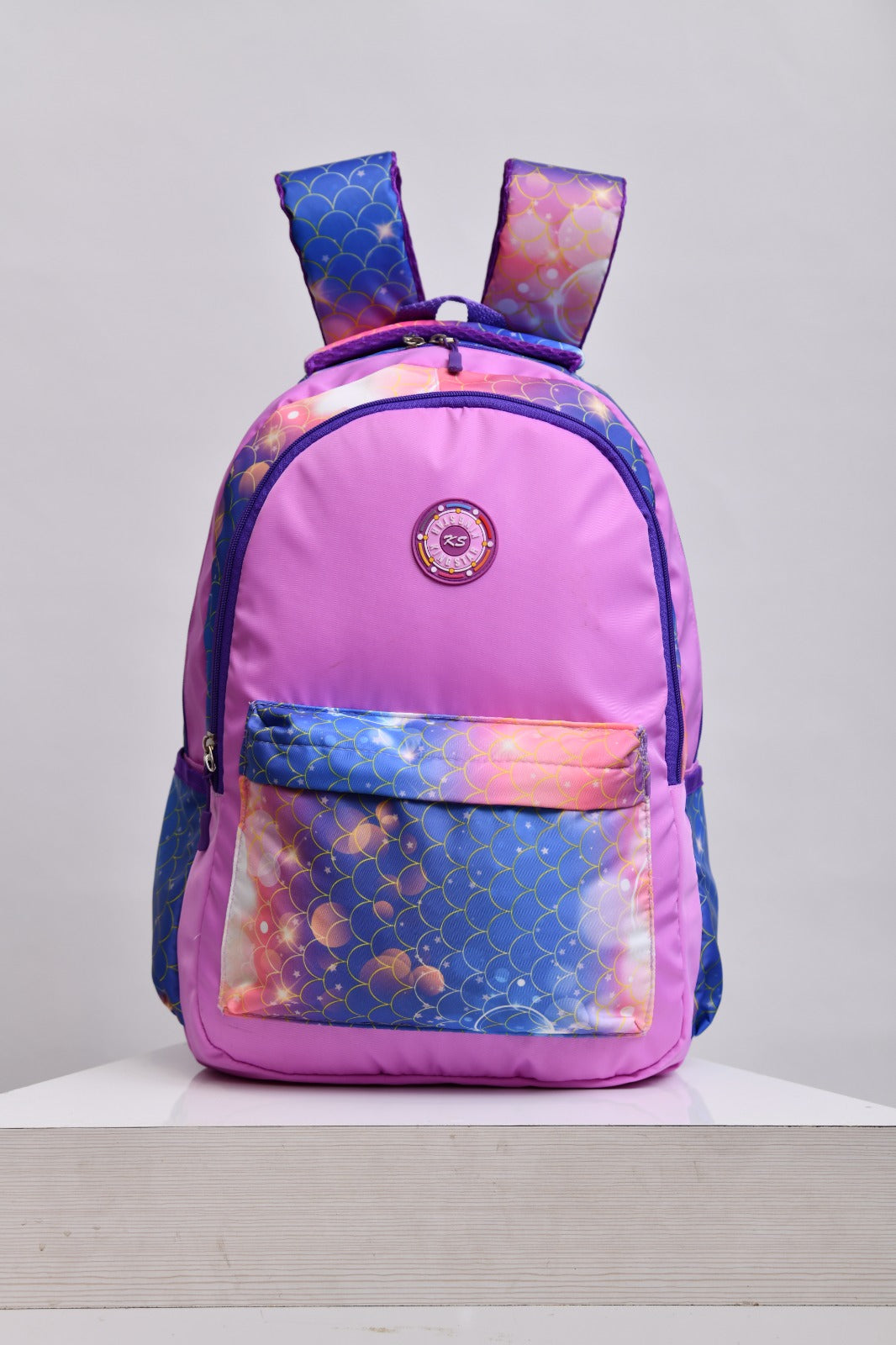 Enchanting Mermaid Scale Purple School Backpack