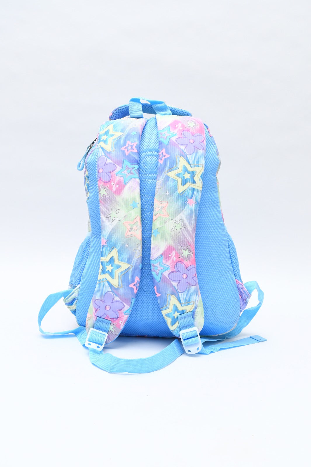 Magical Pastel Star Print School Backpack with Front Buckles