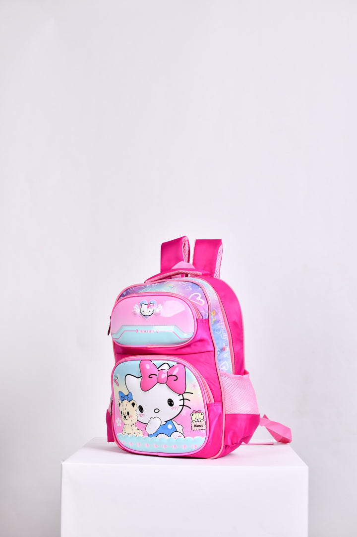 Adorable Hello Kitty 3D Embossed Girls' School Backpack