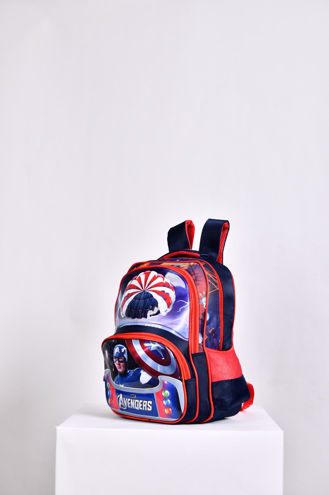Action-Packed Captain America Multi-Pocket Kids' School Bag