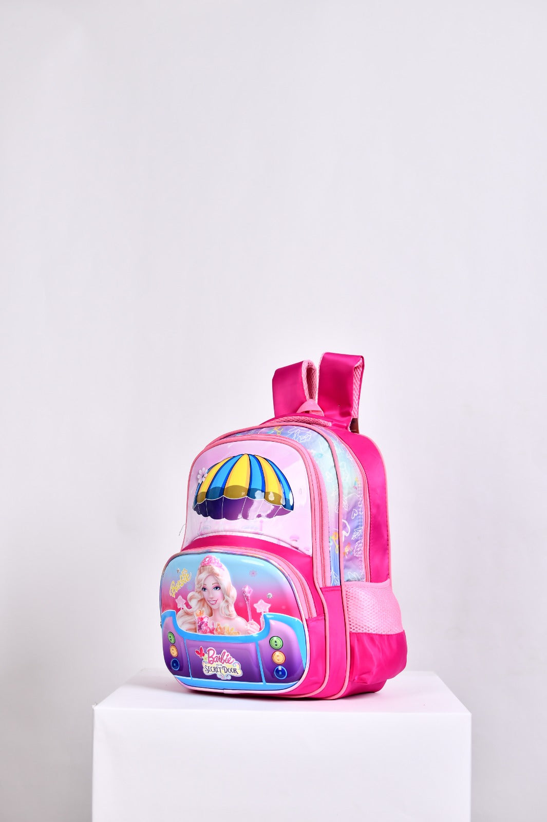 Girls' 3D Cute Barbie Character School Backpack