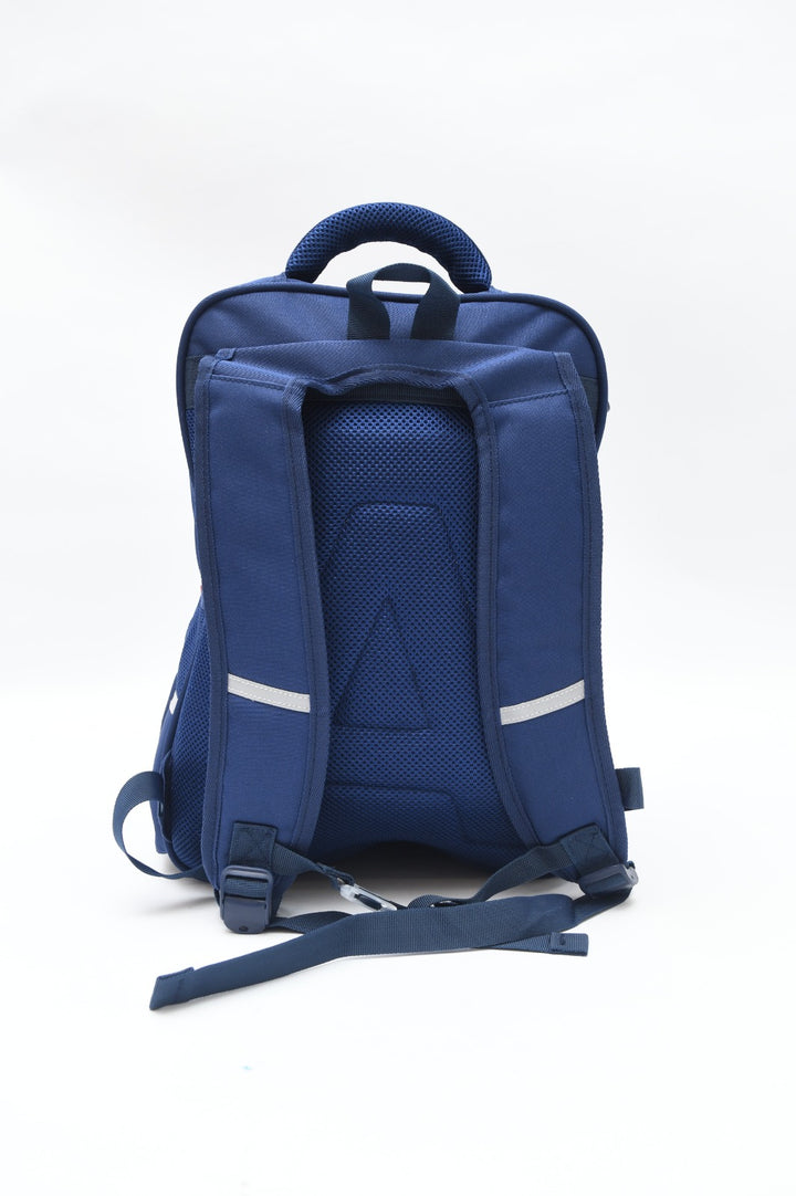 Classic Multi-Pocket School Backpack with Buckle Detail