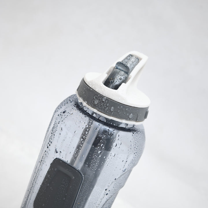 Cool Gear Reusable Sports Water Bottle with Gel Freezer Stick & Flip Straw