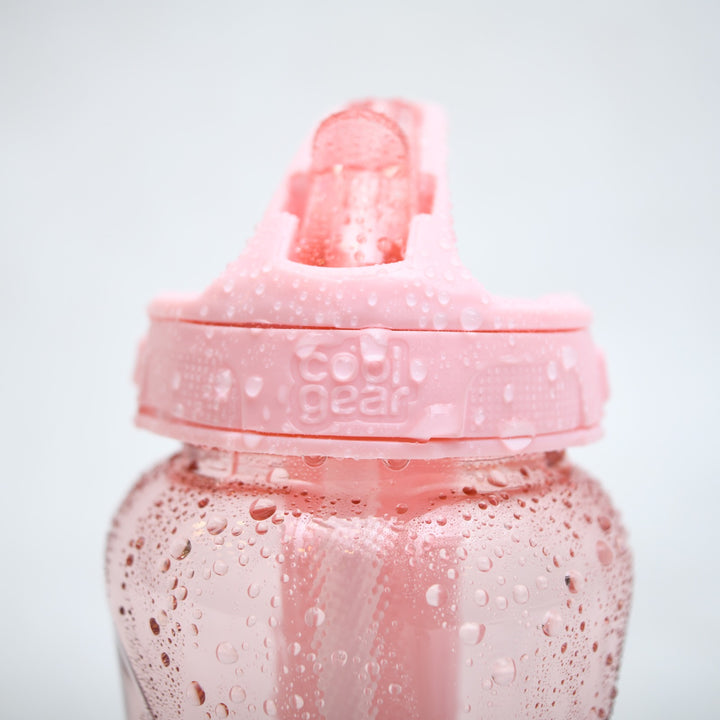 Cool Gear Reusable Sports Water Bottle with Gel Freezer Stick & Flip Straw