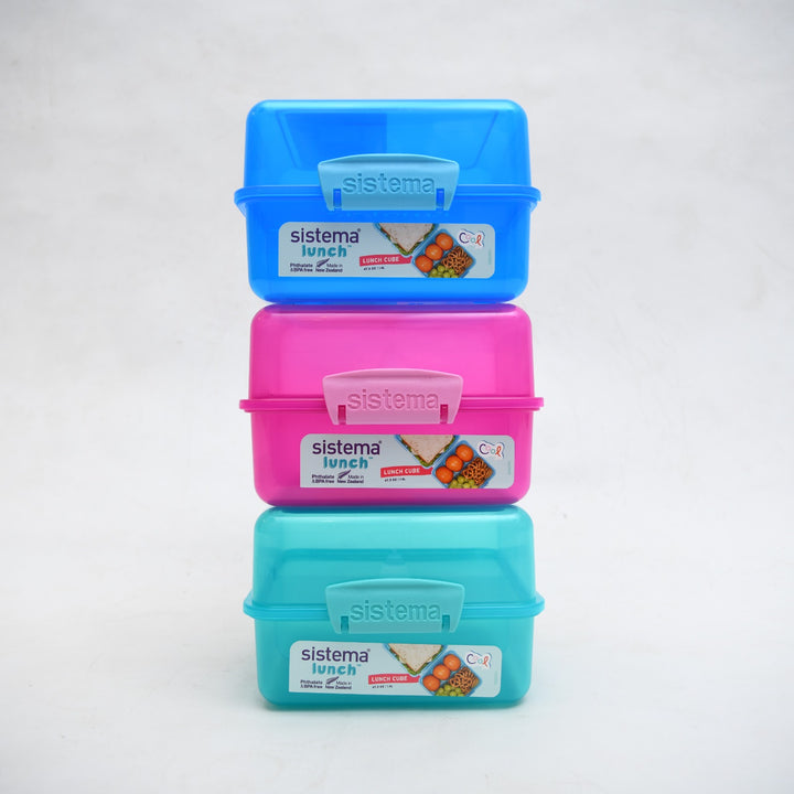 Sistema Lunch Cube Compartment Food Container (1.4L / 47.3 oz)