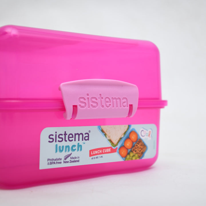 Sistema Lunch Cube Compartment Food Container (1.4L / 47.3 oz)