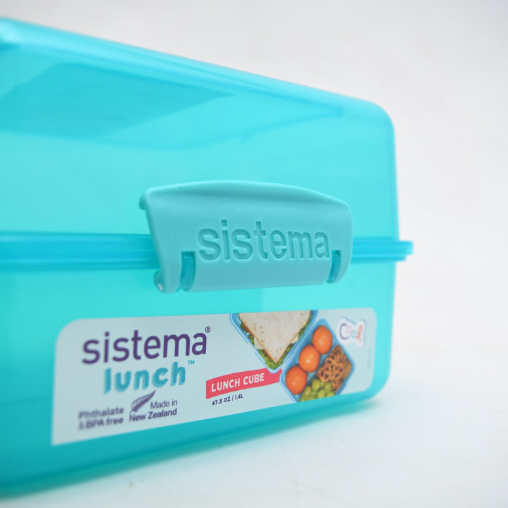 Sistema Lunch Cube Compartment Food Container (1.4L / 47.3 oz)