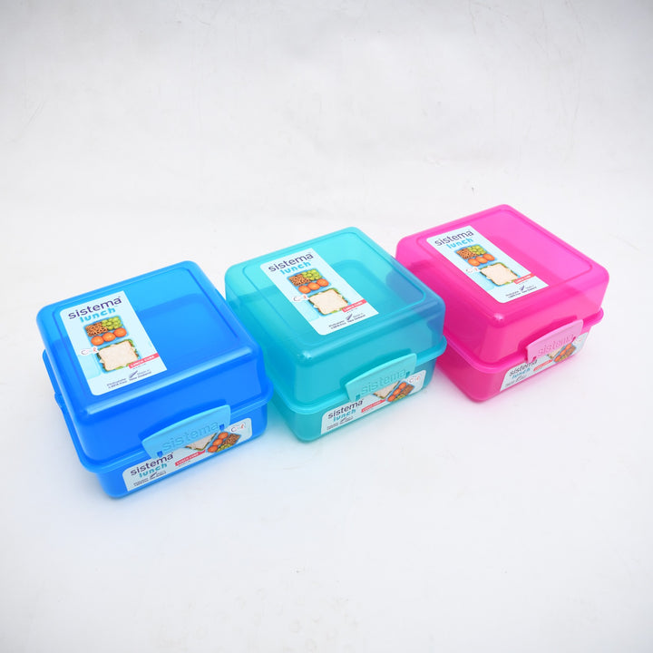 Sistema Lunch Cube Compartment Food Container (1.4L / 47.3 oz)
