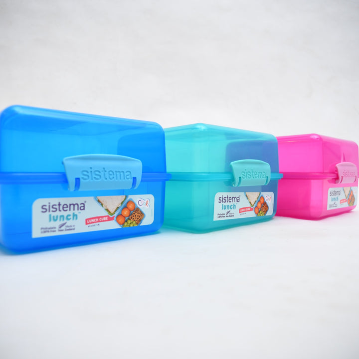 Sistema Lunch Cube Compartment Food Container (1.4L / 47.3 oz)