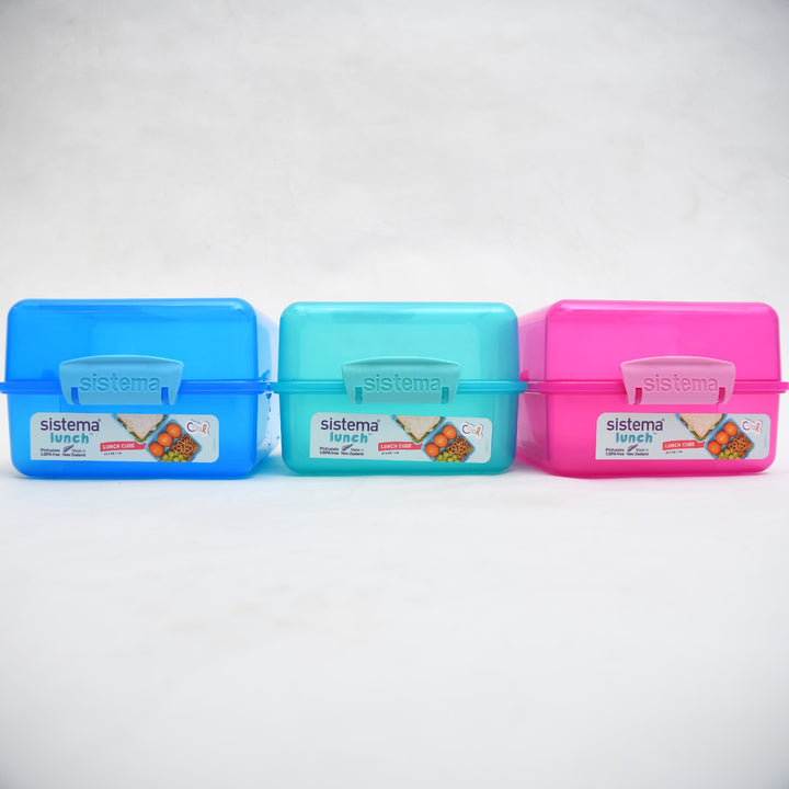 Sistema Lunch Cube Compartment Food Container (1.4L / 47.3 oz)