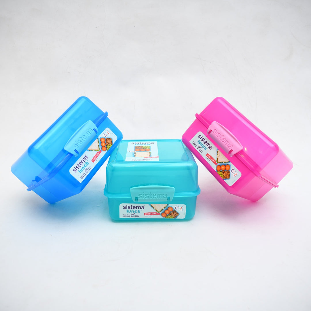 Sistema Lunch Cube Compartment Food Container (1.4L / 47.3 oz)