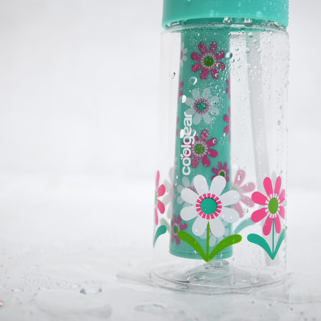 Daisy Blossom Chiller Water Bottle with Freezer Gel Stick ( 414 ML )