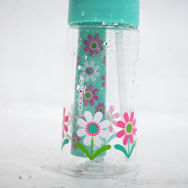 Daisy Blossom Chiller Water Bottle with Freezer Gel Stick ( 414 ML )