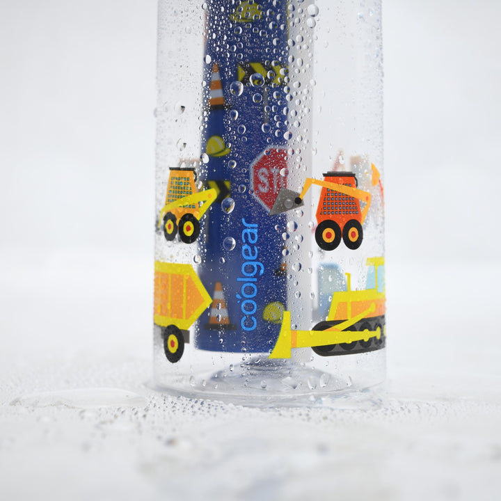 Construction Zone Kids Chiller Bottle with Freezer Gel Stick ( 414 ML )