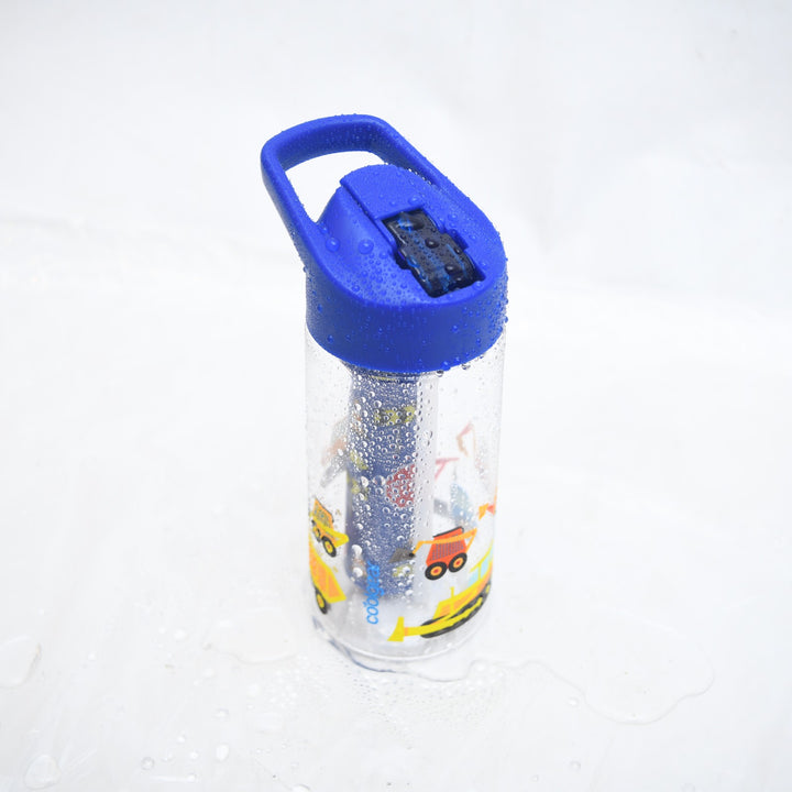 Construction Zone Kids Chiller Bottle with Freezer Gel Stick ( 414 ML )