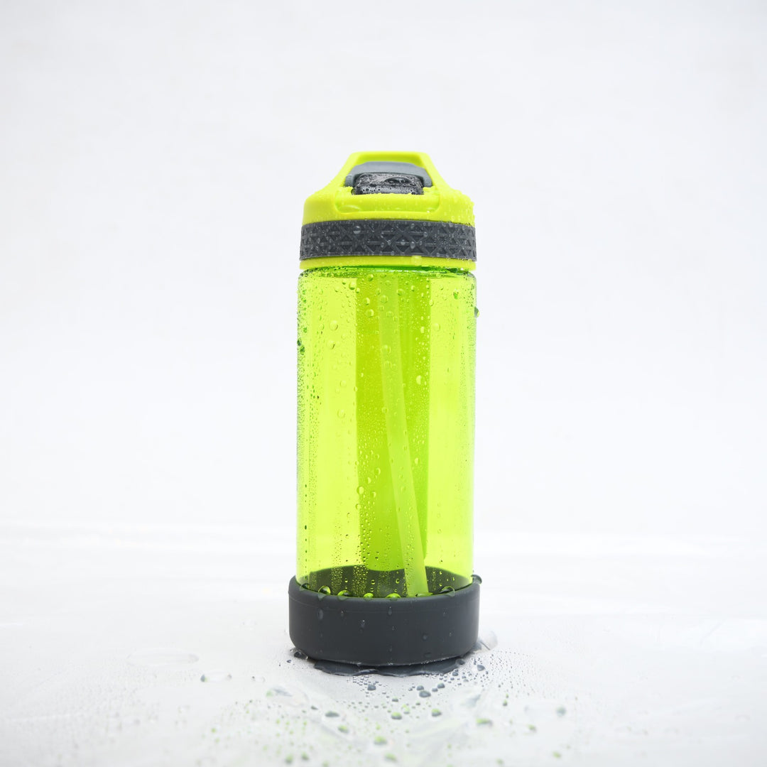 NeonPulse Infuser Water Bottle with Ice Core & Straw ( 473 ML )