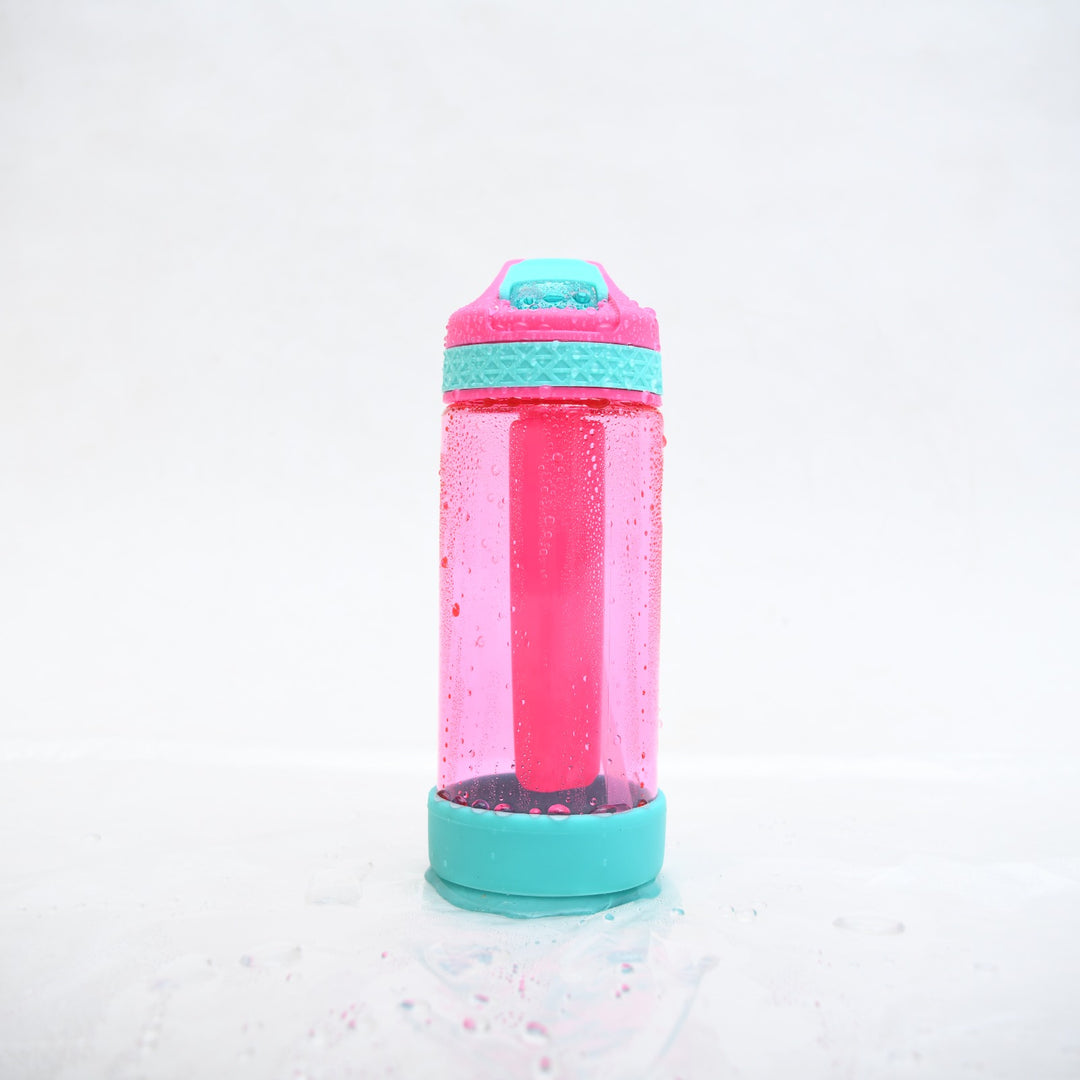NeonPulse Infuser Water Bottle with Ice Core & Straw ( 473 ML )