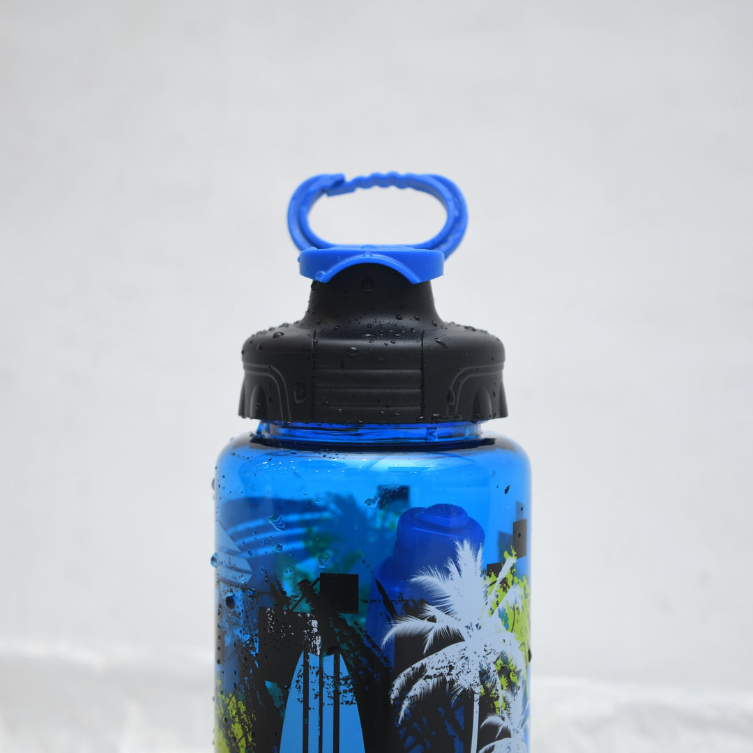Surf Vibe Tropical Printed Sports Bottle with Carry Handle ( 946 ML )