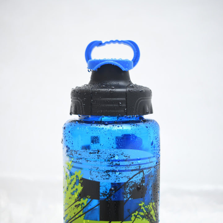 Surf Vibe Tropical Printed Sports Bottle with Carry Handle ( 946 ML )