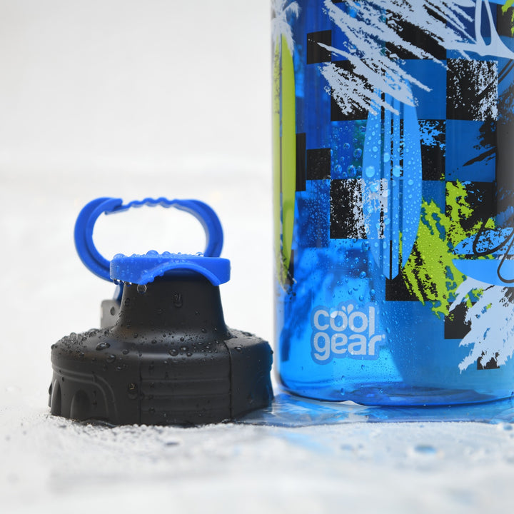 Surf Vibe Tropical Printed Sports Bottle with Carry Handle ( 946 ML )