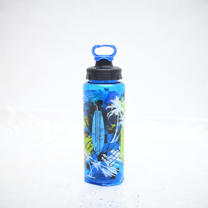 Surf Vibe Tropical Printed Sports Bottle with Carry Handle ( 946 ML )
