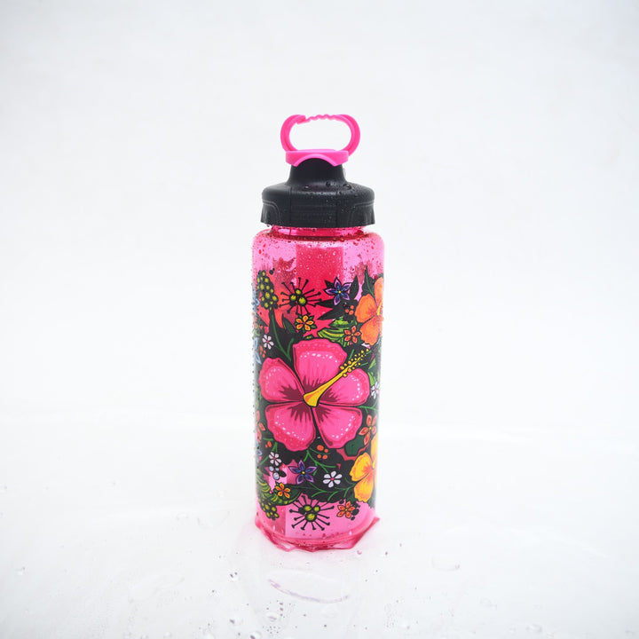 Hibiscus Bloom Hydration Bottle with Carry Loop ( 946 ML )