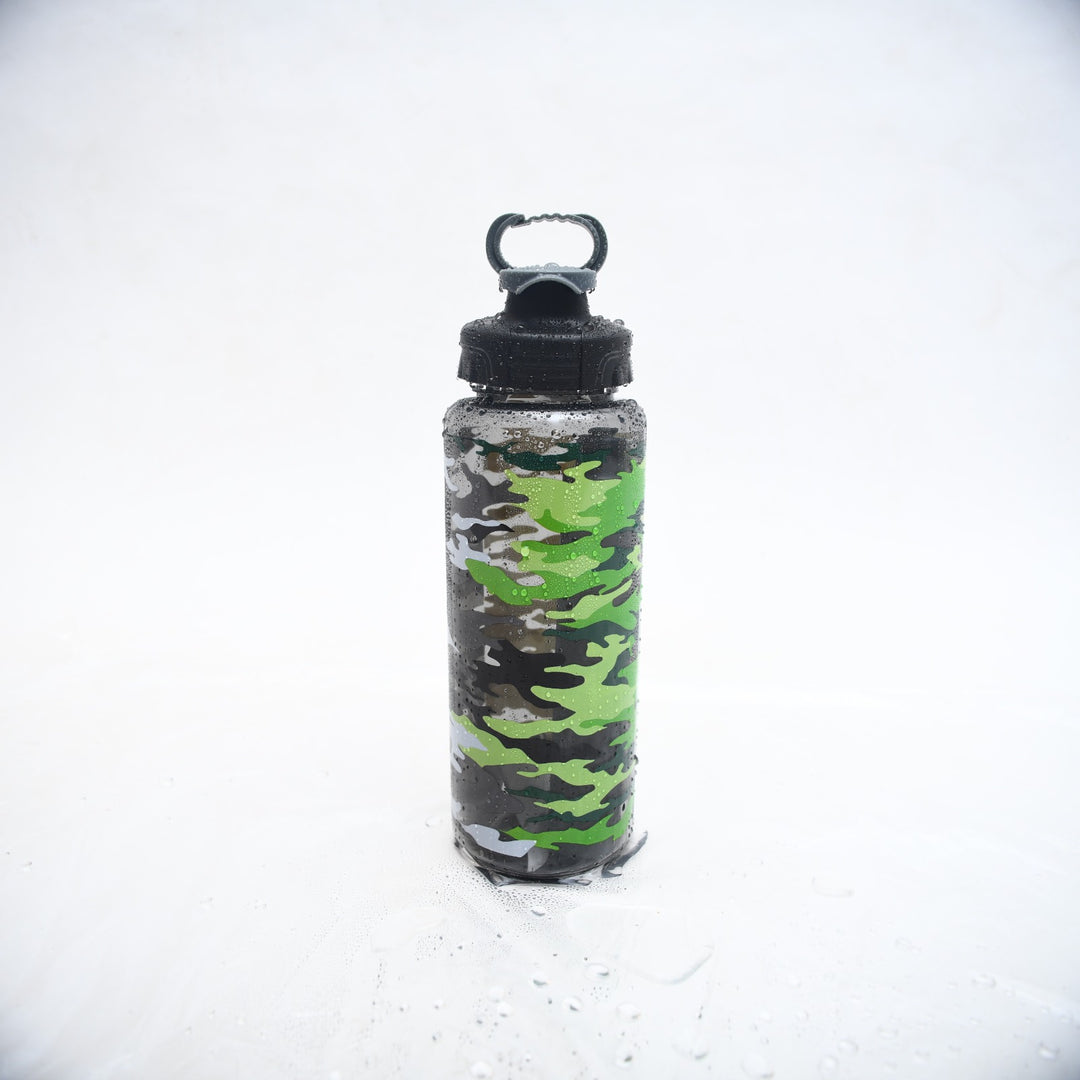 Stealth Camo Sports Bottle with Easy-Carry Loop ( 964 ML )