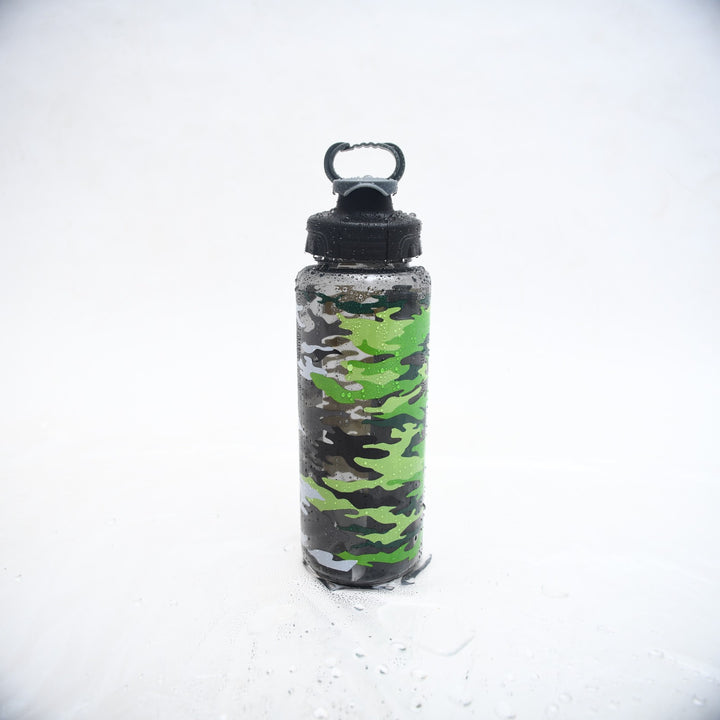 Stealth Camo Sports Bottle with Easy-Carry Loop ( 964 ML )