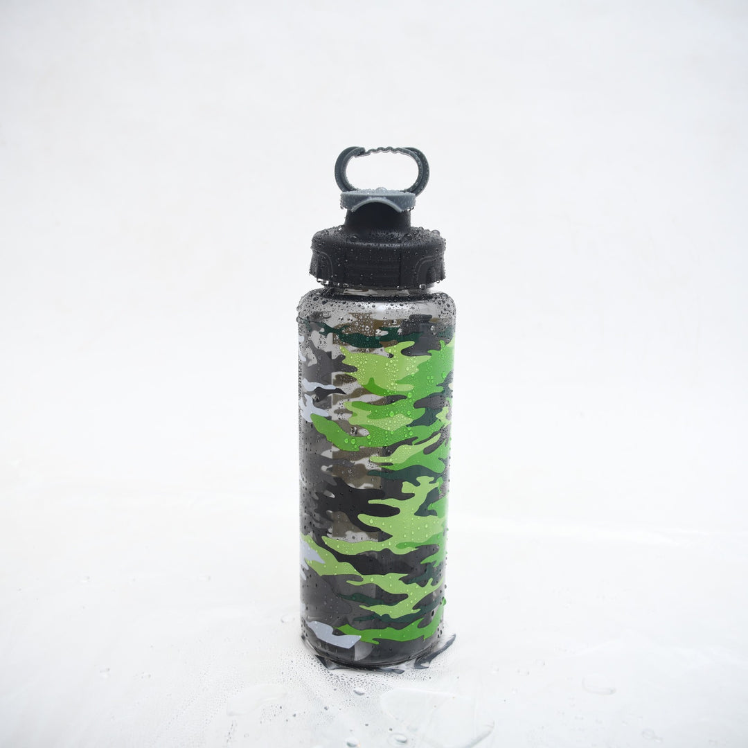 Stealth Camo Sports Bottle with Easy-Carry Loop ( 964 ML )