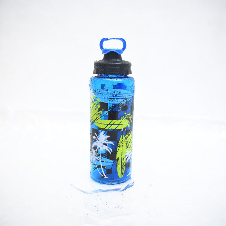 Surf Vibe Tropical Printed Sports Bottle with Carry Handle ( 946 ML )